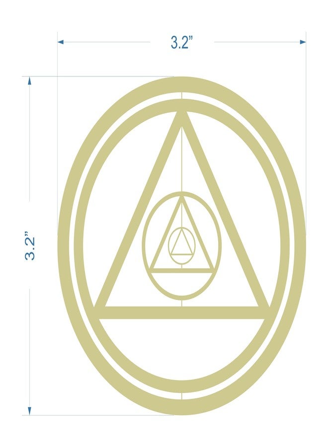 The Token Shop AA Circle Triangle 3D Sobriety Christmas Ornament | Alcoholics Anonymous Recovery Gift - Image 3